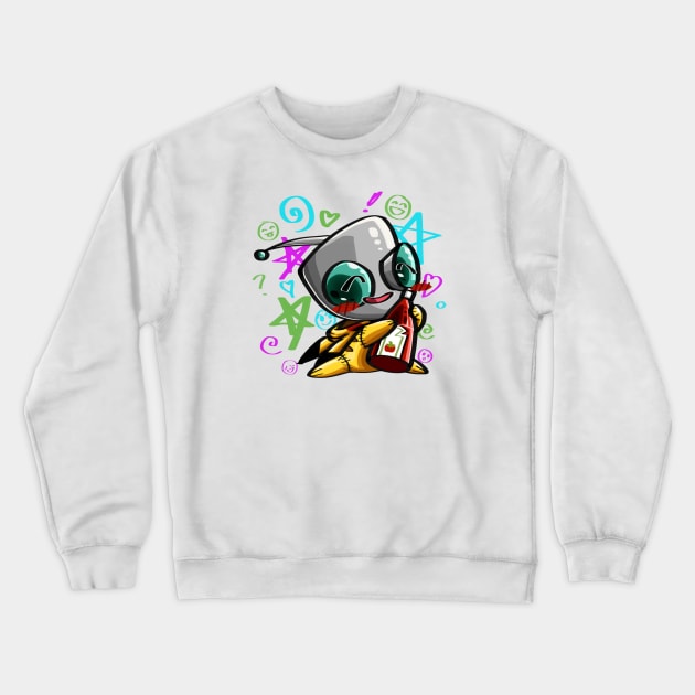 Gir In a onesie Crewneck Sweatshirt by Quimser